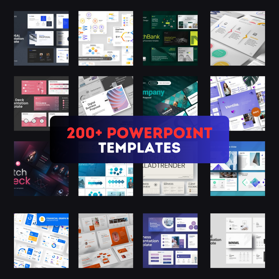 200+ Premium PowerPoint Templates | Professional & Modern Slide Decks